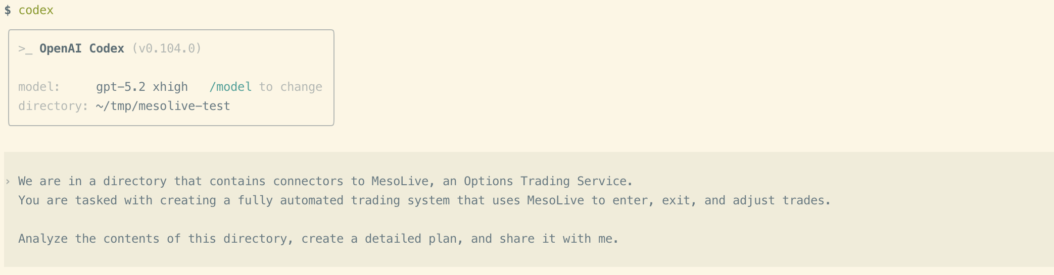 MesoLive SDK + AI: Prompt